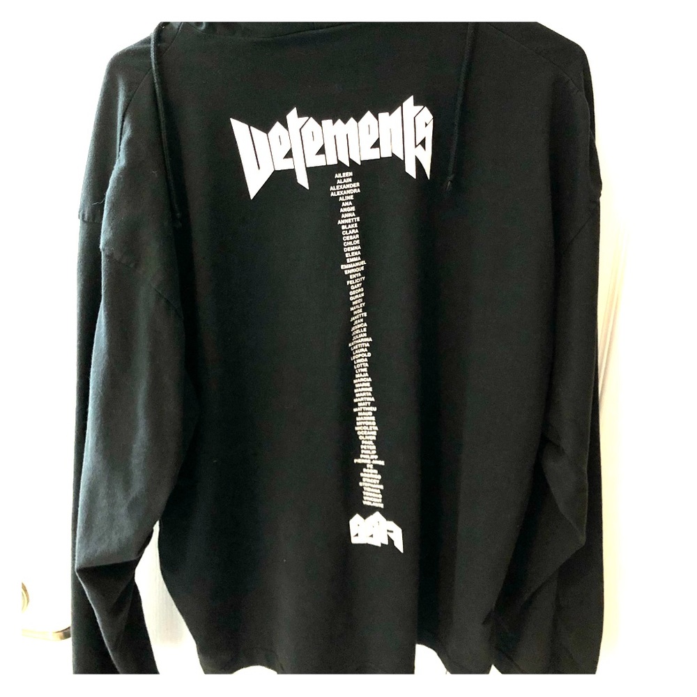 VETEMENTS ‘staff’ jersey hoodie top